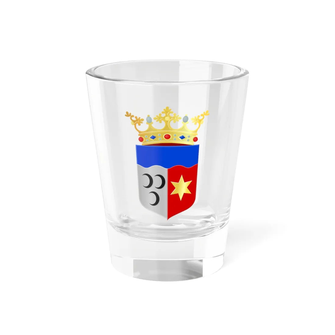 Coat of arms of Ouderkerk (Netherlands) (Coat of Arms) Shot Glass 1.5oz 1.5oz - Go Mug Yourself