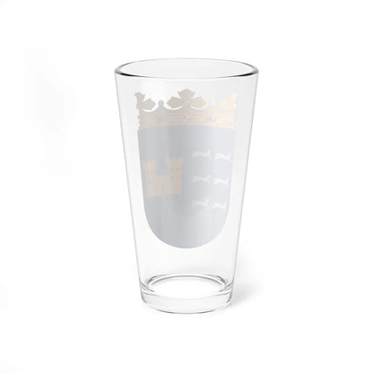 Coat of arms of Oulu Province newer (Finland) (Coat of Arms) Pint Glass 16oz - Go Mug Yourself
