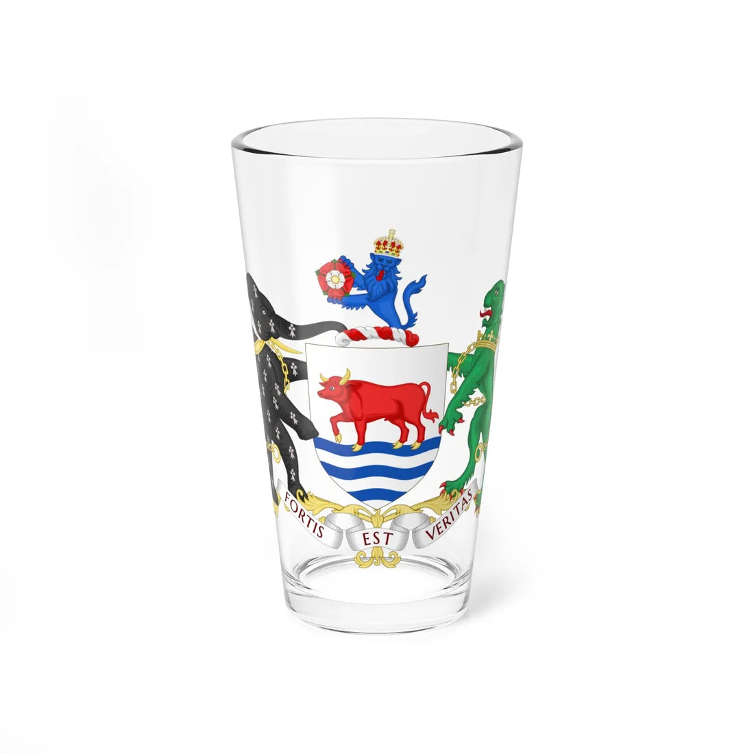 Coat of arms of Oxford (England) (Coat of Arms) Pint Glass 16oz 16oz - Go Mug Yourself