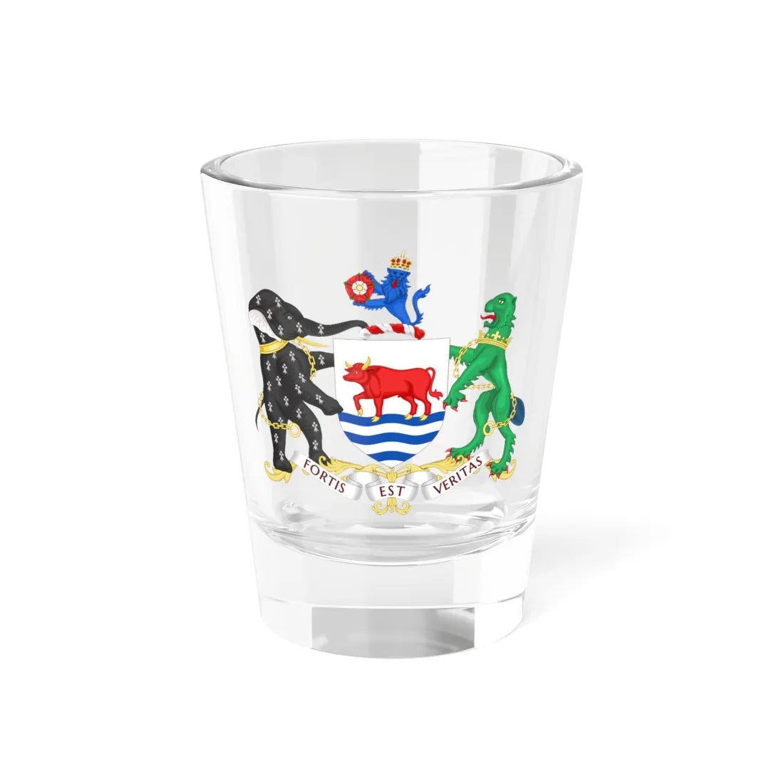 Coat of arms of Oxford (England) (Coat of Arms) Shot Glass 1.5oz 1.5oz - Go Mug Yourself