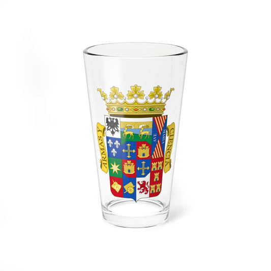 Coat of Arms of Palencia Province (Spain) (Coat of Arms) Pint Glass 16oz 16oz - Go Mug Yourself