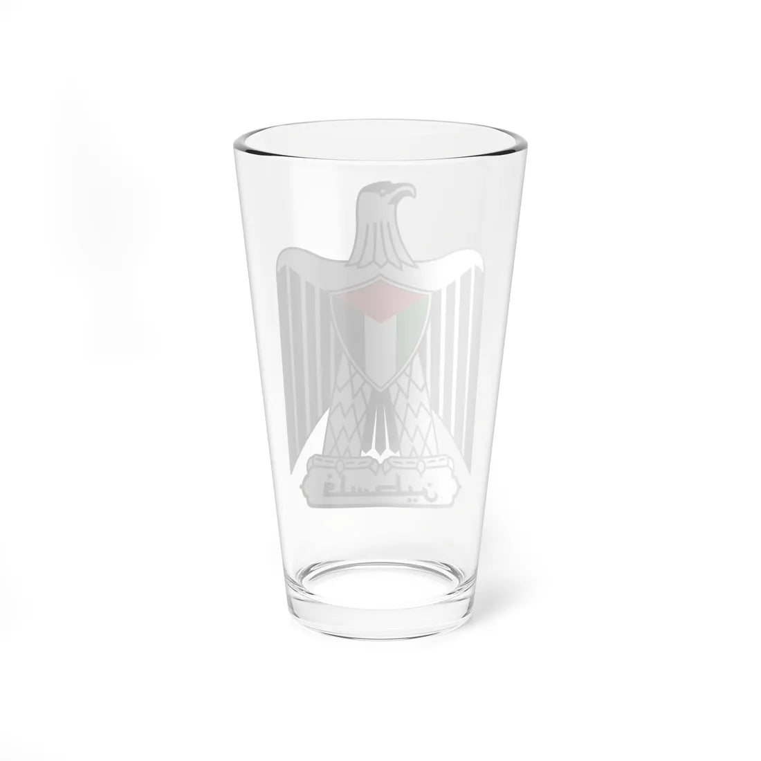 Coat of arms of Palestine alternative (Palestine) (Coat of Arms) Pint Glass 16oz - Go Mug Yourself