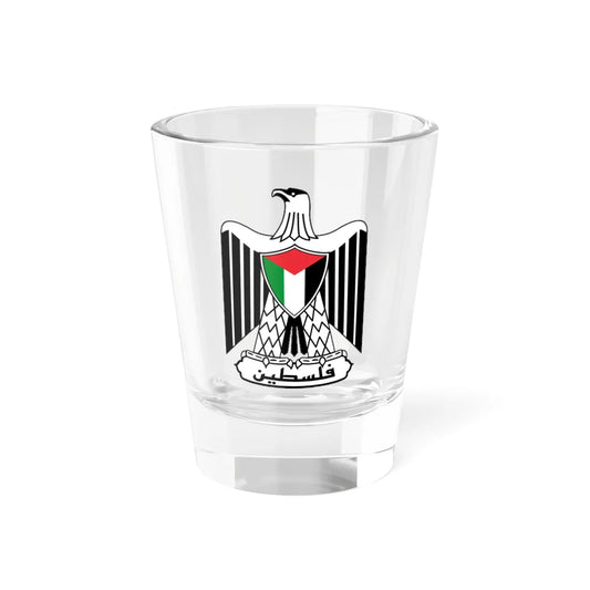 Coat of arms of Palestine alternative (Palestine) (Coat of Arms) Shot Glass 1.5oz 1.5oz - Go Mug Yourself