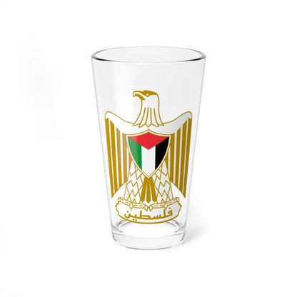 Coat of arms of Palestine (Palestine) (Coat of Arms) Pint Glass 16oz 16oz - Go Mug Yourself