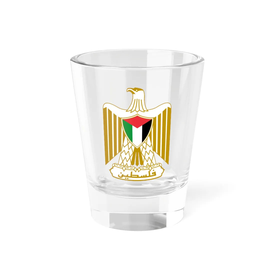 Coat of arms of Palestine (Palestine) (Coat of Arms) Shot Glass 1.5oz 1.5oz - Go Mug Yourself