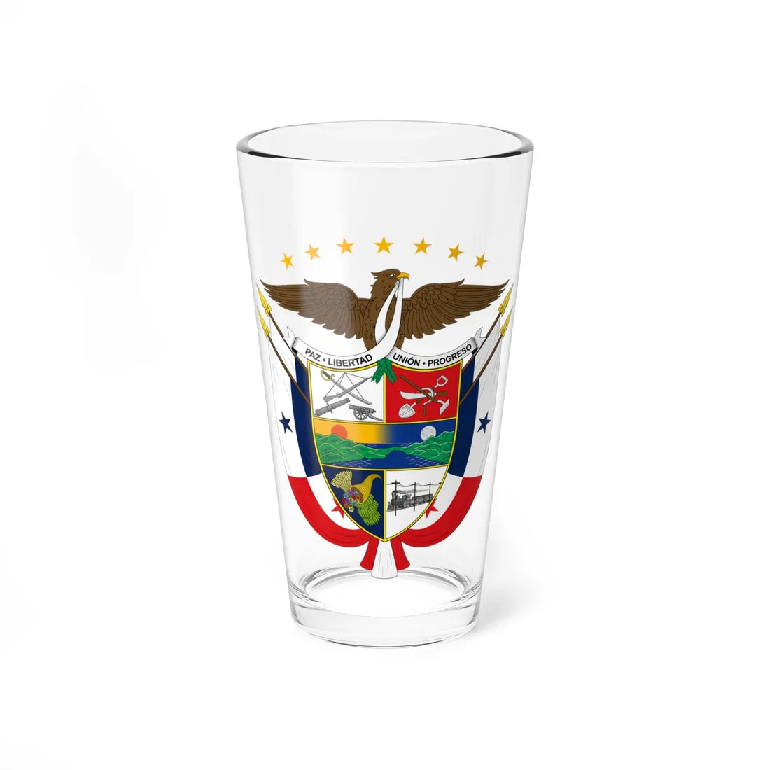 Coat of arms of Panama 1903 (Panama) (Coat of Arms) Pint Glass 16oz 16oz - Go Mug Yourself