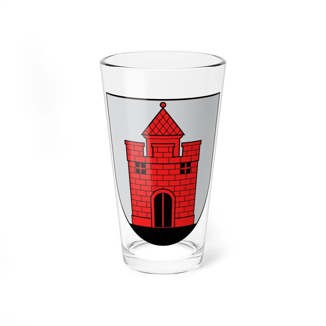 Coat of Arms of Panevezys (Lithuania) (Coat of Arms) Pint Glass 16oz 16oz - Go Mug Yourself