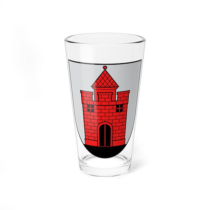 Coat of Arms of Panevezys (Lithuania) (Coat of Arms) Pint Glass 16oz 16oz - Go Mug Yourself