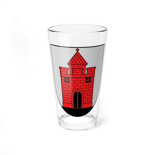 Coat of Arms of Panevezys (Lithuania) (Coat of Arms) Pint Glass 16oz 16oz - Go Mug Yourself