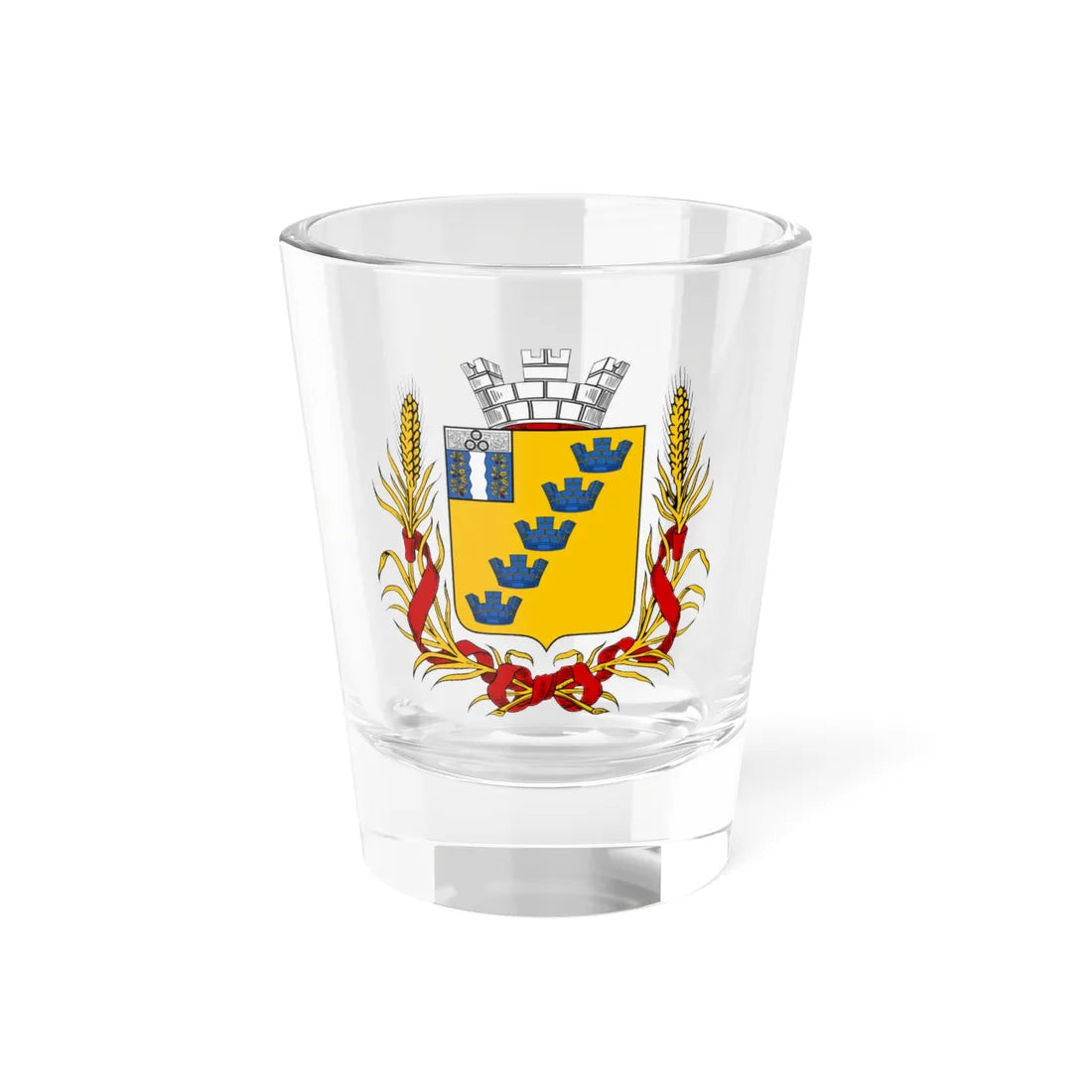 Coat of arms of Panjakent 1910 (Tajikistan) (Coat of Arms) Shot Glass 1.5oz 1.5oz - Go Mug Yourself