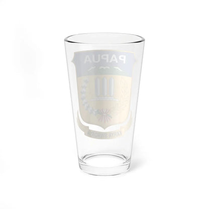 Coat of arms of Papua 2 (Indonesia) (Coat of Arms) Pint Glass 16oz - Go Mug Yourself