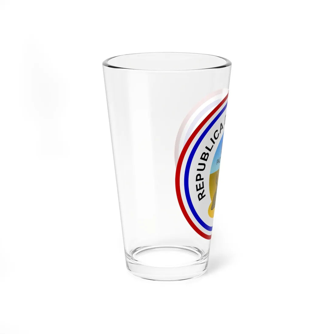 Coat of arms of Paraguay 1842-1990 - reverse (Paraguay) (Coat of Arms) Pint Glass 16oz - Go Mug Yourself