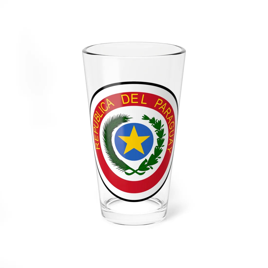 Coat of arms of Paraguay 1957-2013 (Paraguay) (Coat of Arms) Pint Glass 16oz 16oz - Go Mug Yourself
