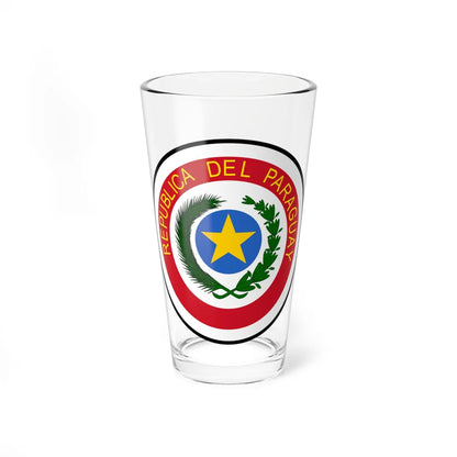 Coat of arms of Paraguay 1957-2013 (Paraguay) (Coat of Arms) Pint Glass 16oz 16oz - Go Mug Yourself