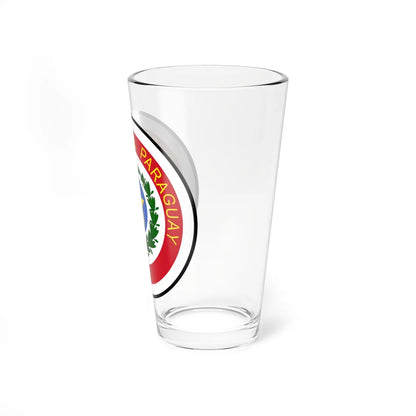 Coat of arms of Paraguay 1957-2013 (Paraguay) (Coat of Arms) Pint Glass 16oz - Go Mug Yourself