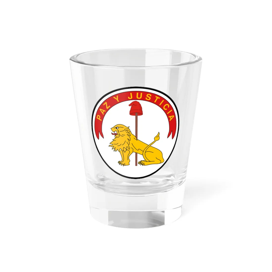 Coat of arms of Paraguay reverse 1957-2013 (Paraguay) (Coat of Arms) Shot Glass 1.5oz 1.5oz - Go Mug Yourself