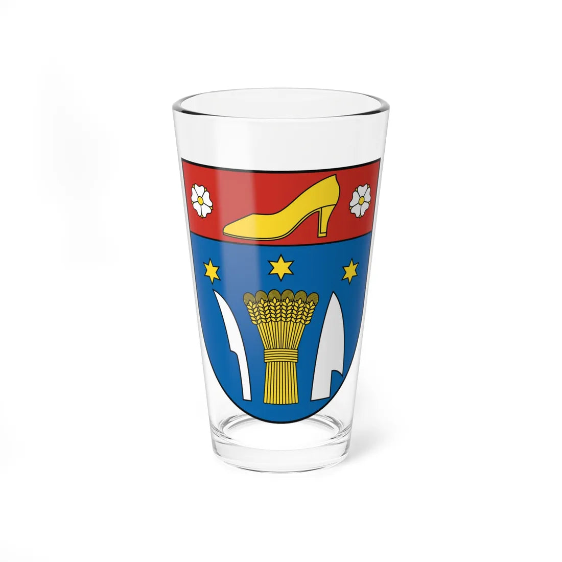 Coat of Arms of Partizánske (Slovakia) (Coat of Arms) Pint Glass 16oz 16oz - Go Mug Yourself
