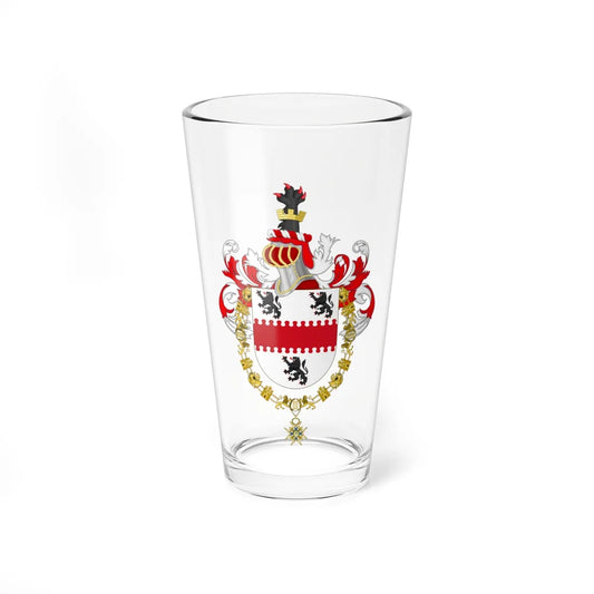 Coat of Arms of Patricio Aylwin Order of Charles III (Spain) (Coat of Arms) Pint Glass 16oz 16oz - Go Mug Yourself