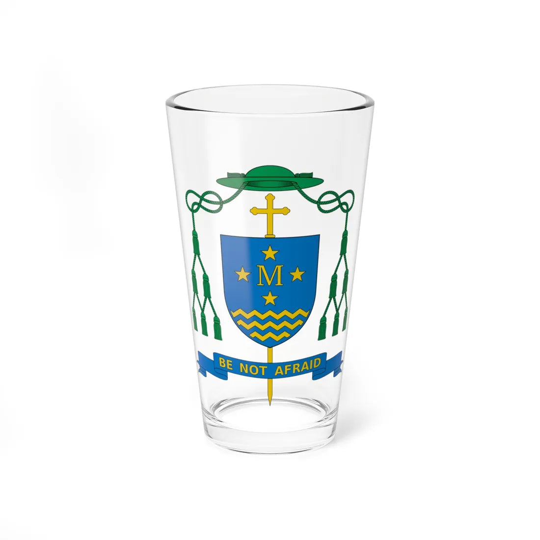 Coat of arms of Patrick James Dunn (New Zealand) (Coat of Arms) Pint Glass 16oz 16oz - Go Mug Yourself