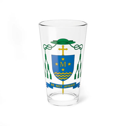 Coat of arms of Patrick James Dunn (New Zealand) (Coat of Arms) Pint Glass 16oz 16oz - Go Mug Yourself