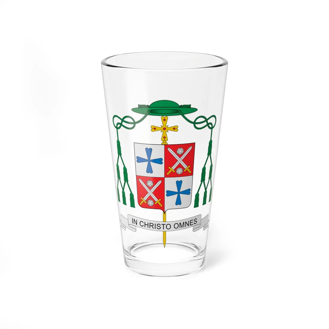 Coat of arms of Paul Verschuren (Finland) (Coat of Arms) Pint Glass 16oz 16oz - Go Mug Yourself