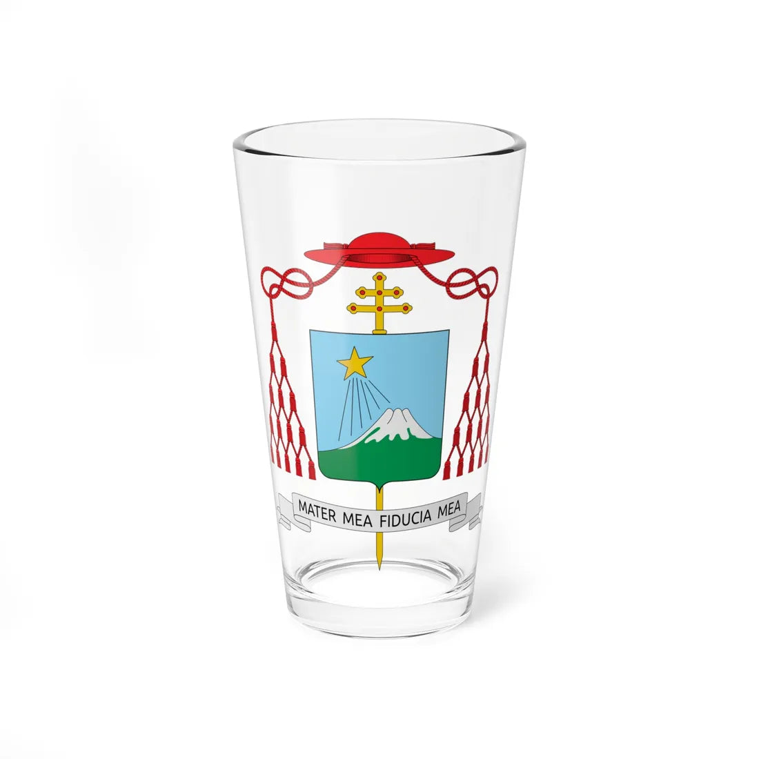 Coat of arms of Paul Yoshigoro Taguchi (Japan) (Coat of Arms) Pint Glass 16oz 16oz - Go Mug Yourself