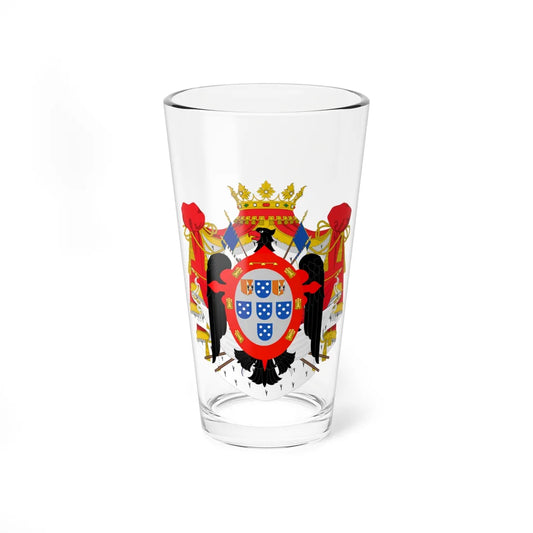Coat of Arms of Pedro Melo de Portugal 2 (Equatorial Guinea) (Coat of Arms) Pint Glass 16oz 16oz - Go Mug Yourself