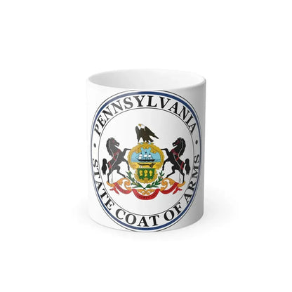 Coat of arms of Pennsylvania - Color Changing Coffee Mug 11oz - Go Mug Yourself
