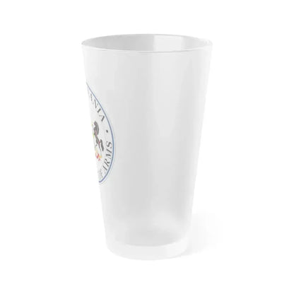 Coat of arms of Pennsylvania - Frosted Pint Glass 16oz - Go Mug Yourself