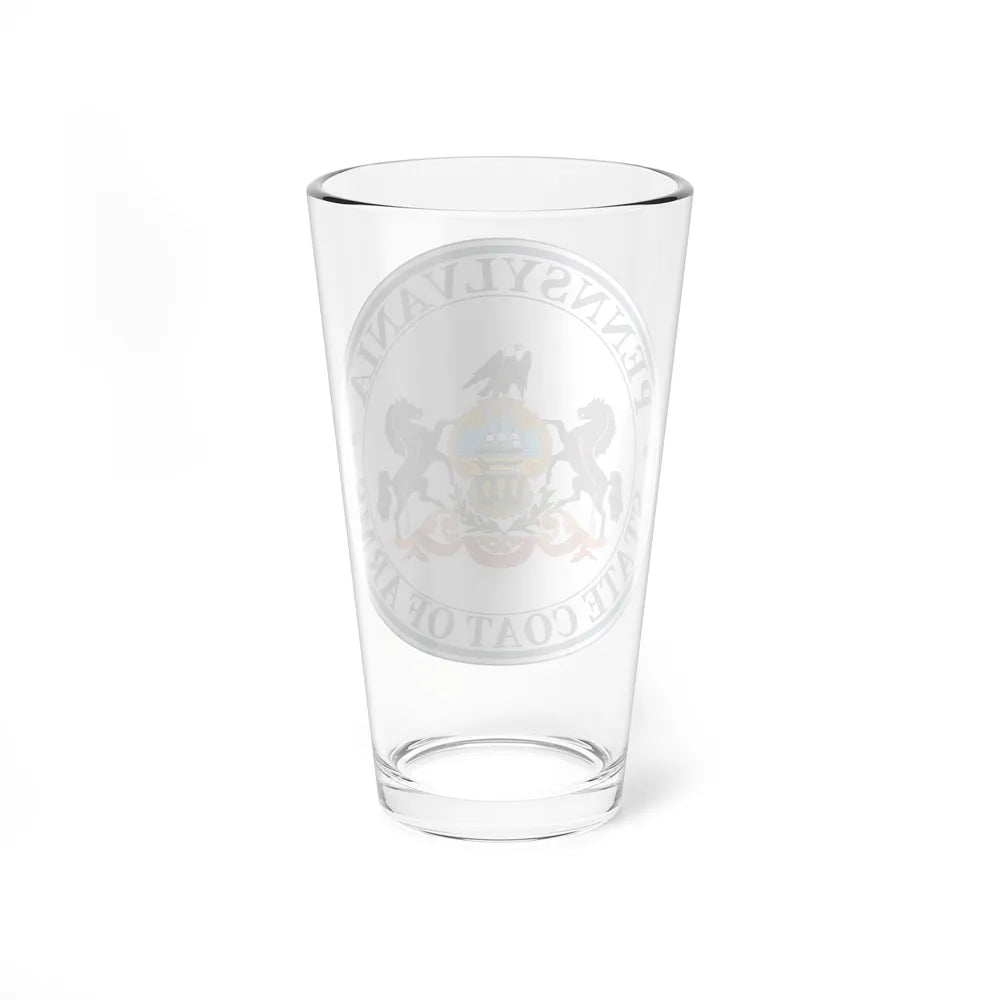 Coat of arms of Pennsylvania - Pint Glass 16oz-Go Mug Yourself