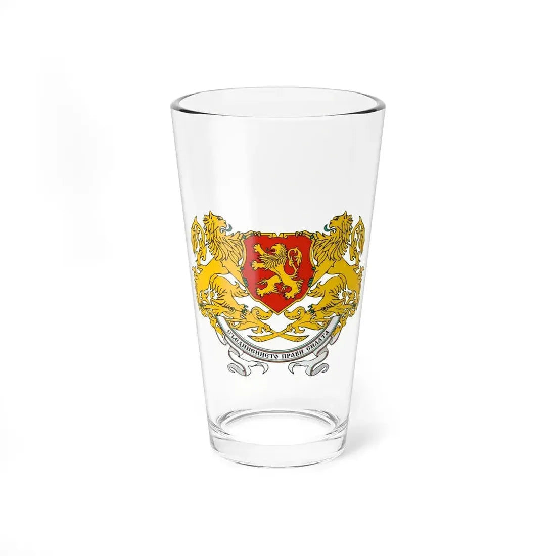 Coat of arms of People's Republic of Bulgaria (1946-1948) - Pint Glass 16oz 16oz - Go Mug Yourself
