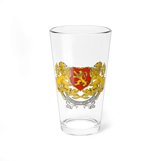 Coat of arms of People's Republic of Bulgaria (1946-1948) - Pint Glass 16oz 16oz - Go Mug Yourself