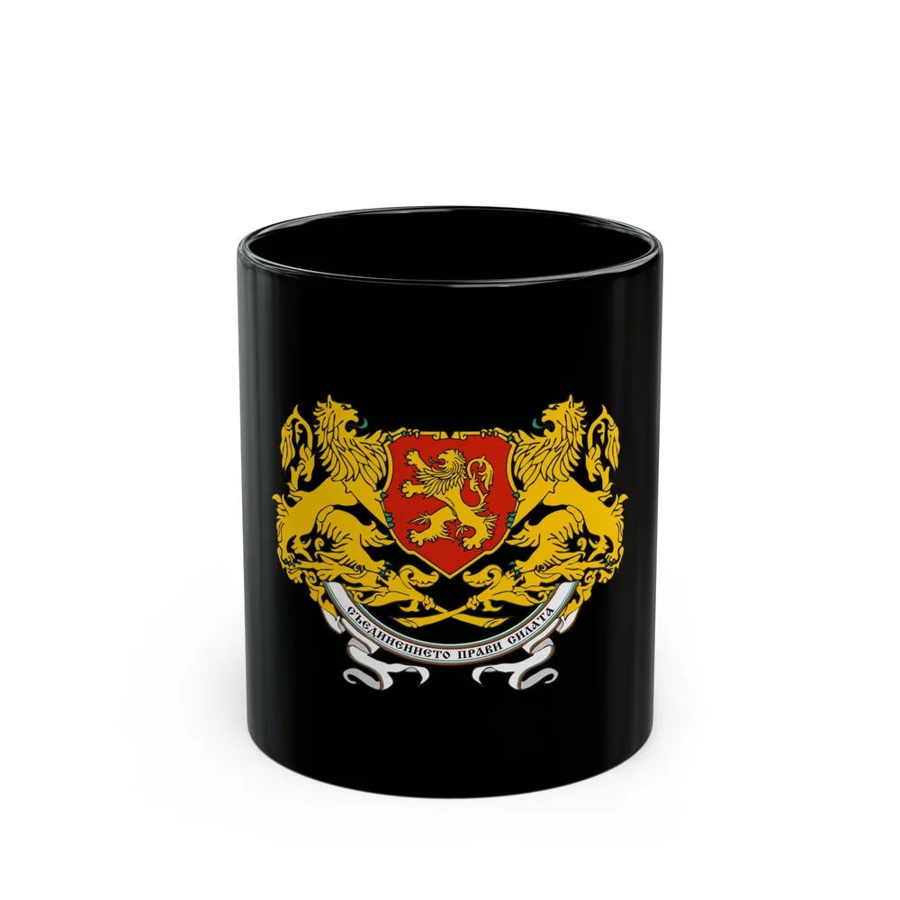 Coat of arms of People's Republic of Bulgaria (1946-1948) - Black Coffee Mug-11oz-Go Mug Yourself