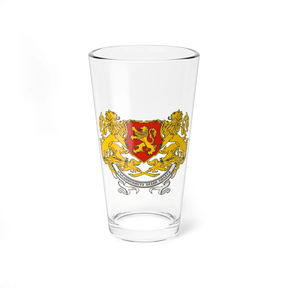 Coat of arms of People's Republic of Bulgaria (1946-1948) - Pint Glass 16oz-16oz-Go Mug Yourself