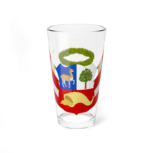 Coat of Arms of Perú (Peru) (Coat of Arms) Pint Glass 16oz 16oz - Go Mug Yourself
