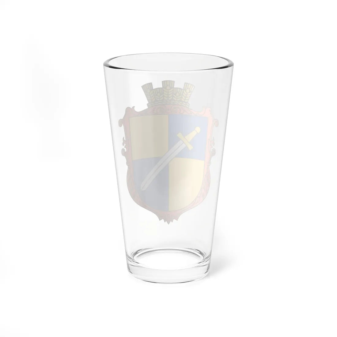 Coat of Arms of Peredilnytsia (Ukraine) (Coat of Arms) Pint Glass 16oz - Go Mug Yourself