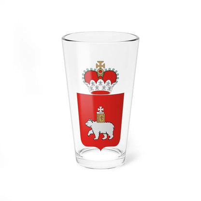Coat of Arms of Perm Krai (Russia) (Coat of Arms) Pint Glass 16oz 16oz - Go Mug Yourself