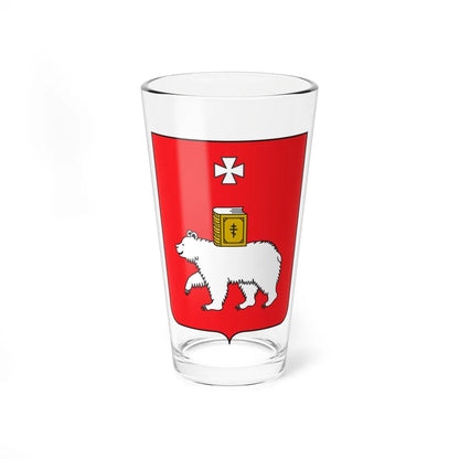 Coat of Arms of Perm (Russia) (Coat of Arms) Pint Glass 16oz 16oz - Go Mug Yourself