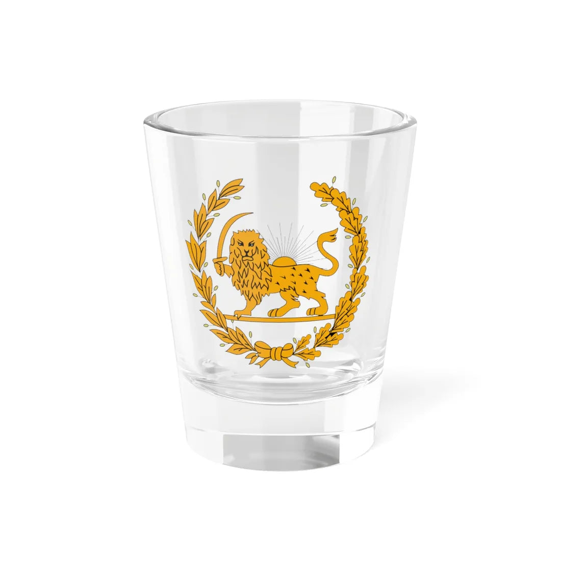 Coat of Arms of Persia 16th century-1907 (Iran) (Coat of Arms) Shot Glass 1.5oz 1.5oz - Go Mug Yourself