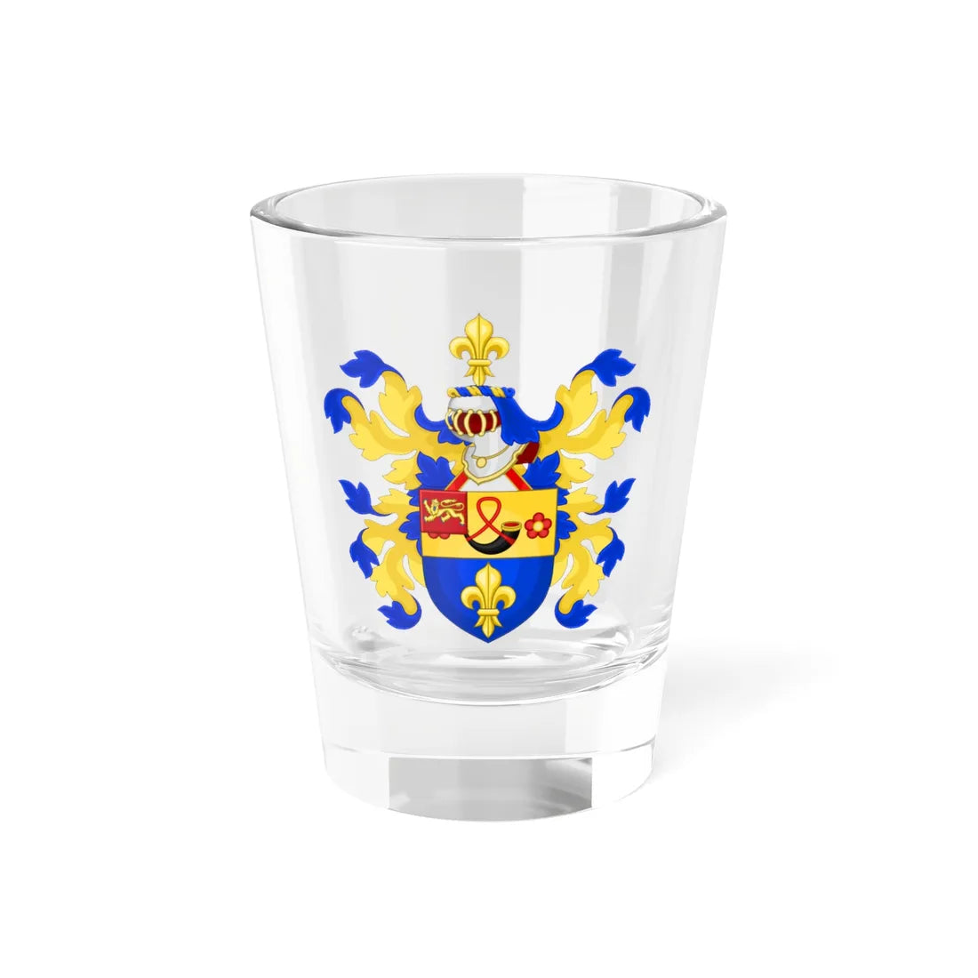 Coat of Arms of Peter Paul Rubens (Belgium) (Coat of Arms) Shot Glass 1.5oz 1.5oz - Go Mug Yourself