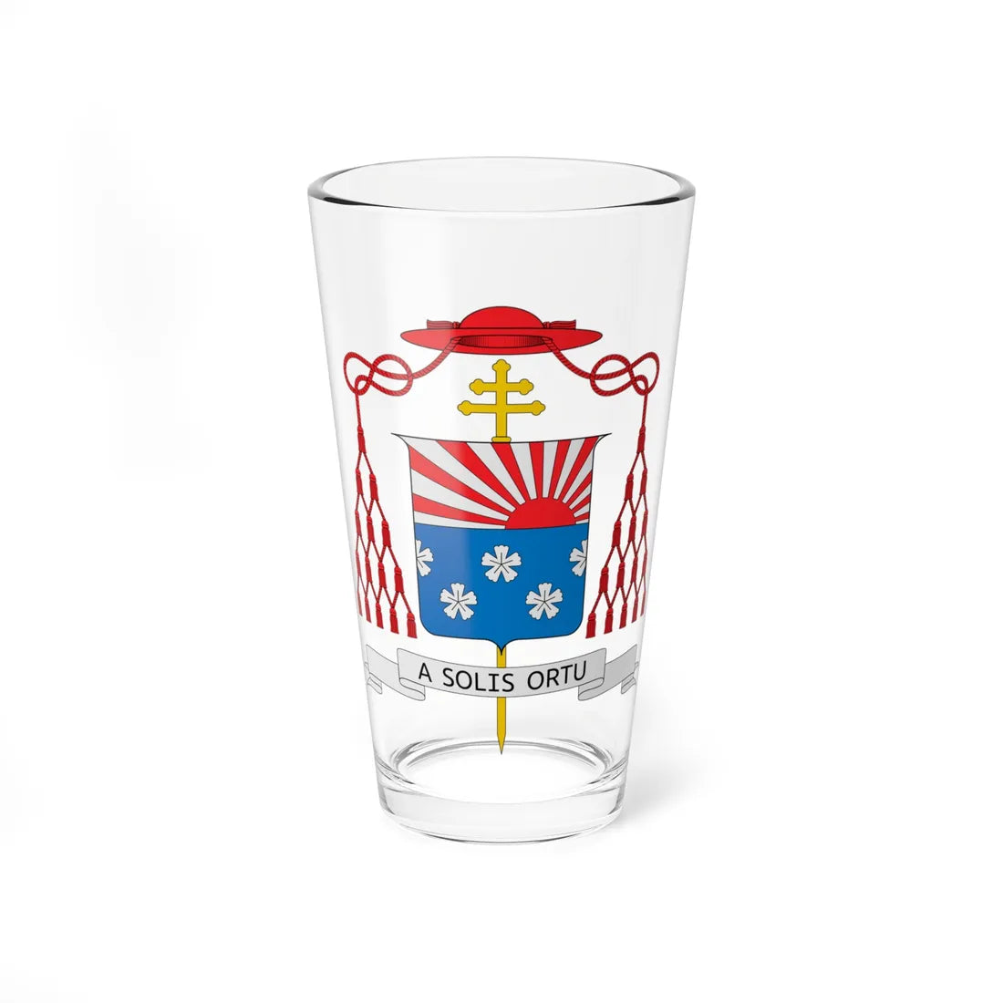 Coat of arms of Peter Tatsuo Doi (Japan) (Coat of Arms) Pint Glass 16oz 16oz - Go Mug Yourself