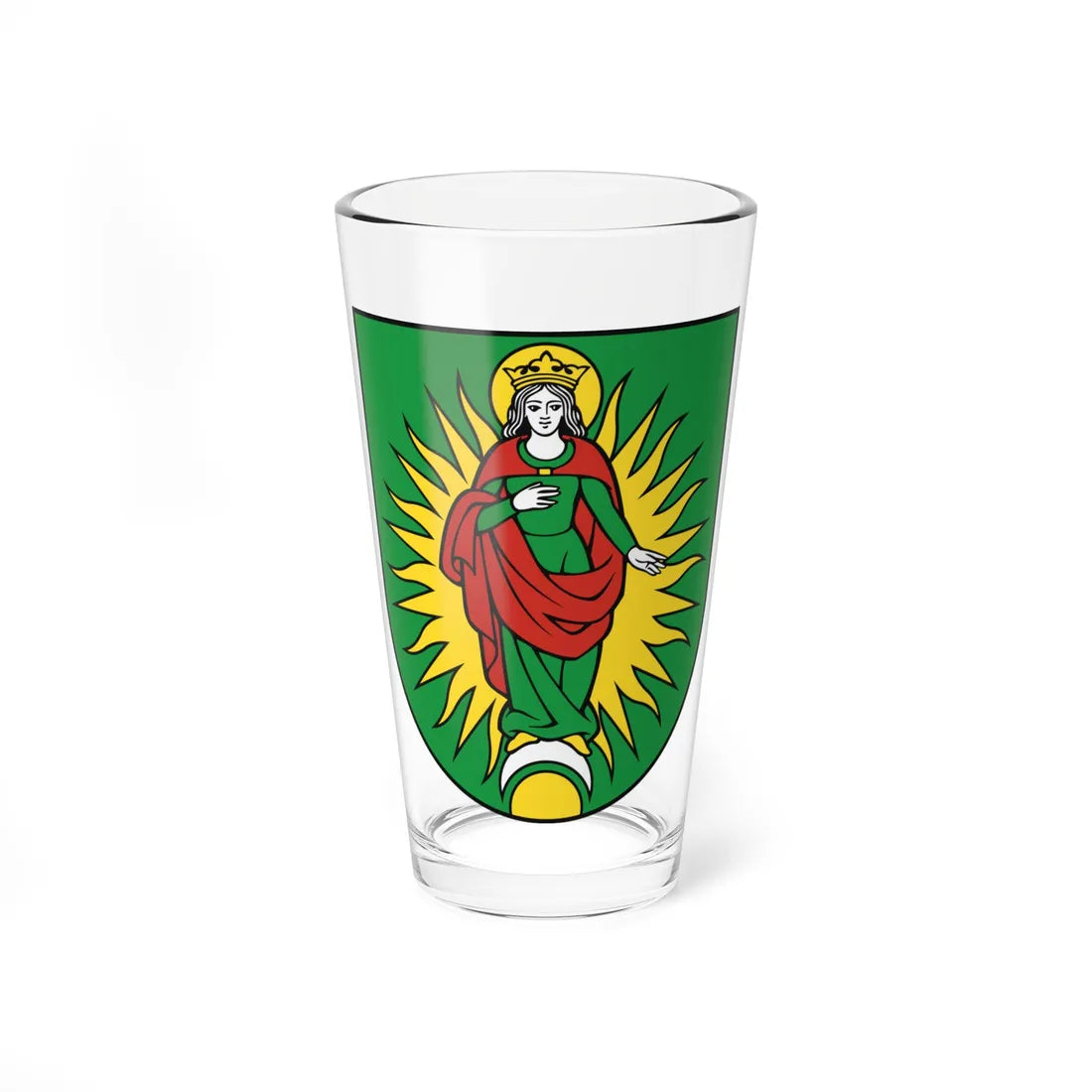 Coat of Arms of Pezinok (Slovakia) (Coat of Arms) Pint Glass 16oz 16oz - Go Mug Yourself