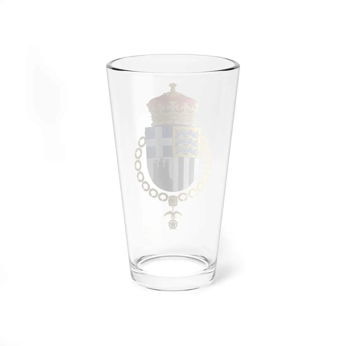 Coat of Arms of Philip Duke of Edinburgh Chilean Order of Merit (United Kingdom) (Coat of Arms) Pint Glass 16oz - Go Mug Yourself