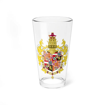 Coat of Arms of Philip I of Castile Chivalric (Spain) (Coat of Arms) Pint Glass 16oz 16oz - Go Mug Yourself