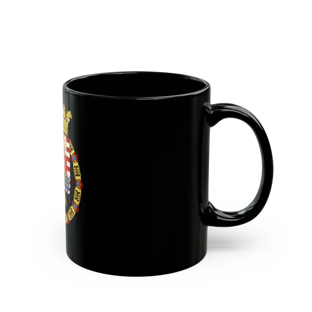 Coat of Arms of Philip II of Spain (1558-1580) - Black Coffee Mug-Go Mug Yourself