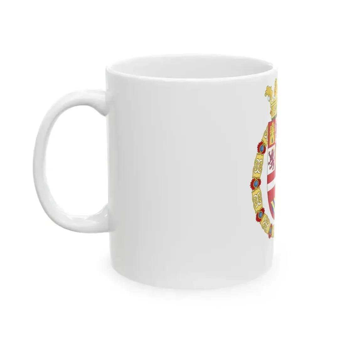 Coat of Arms of Philip II of Spain (1558-1580) - White Coffee Mug - Go Mug Yourself