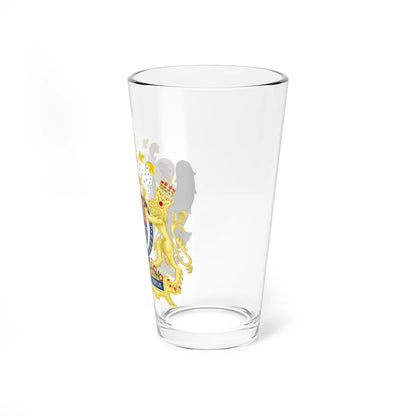 Coat of Arms of Philip II of Spain and Mary I of England 1554-1558 Variant 1 Shield 1 Motto 1 (England) (Coat of Arms) Pint Glass 16oz - Go Mug Yourself