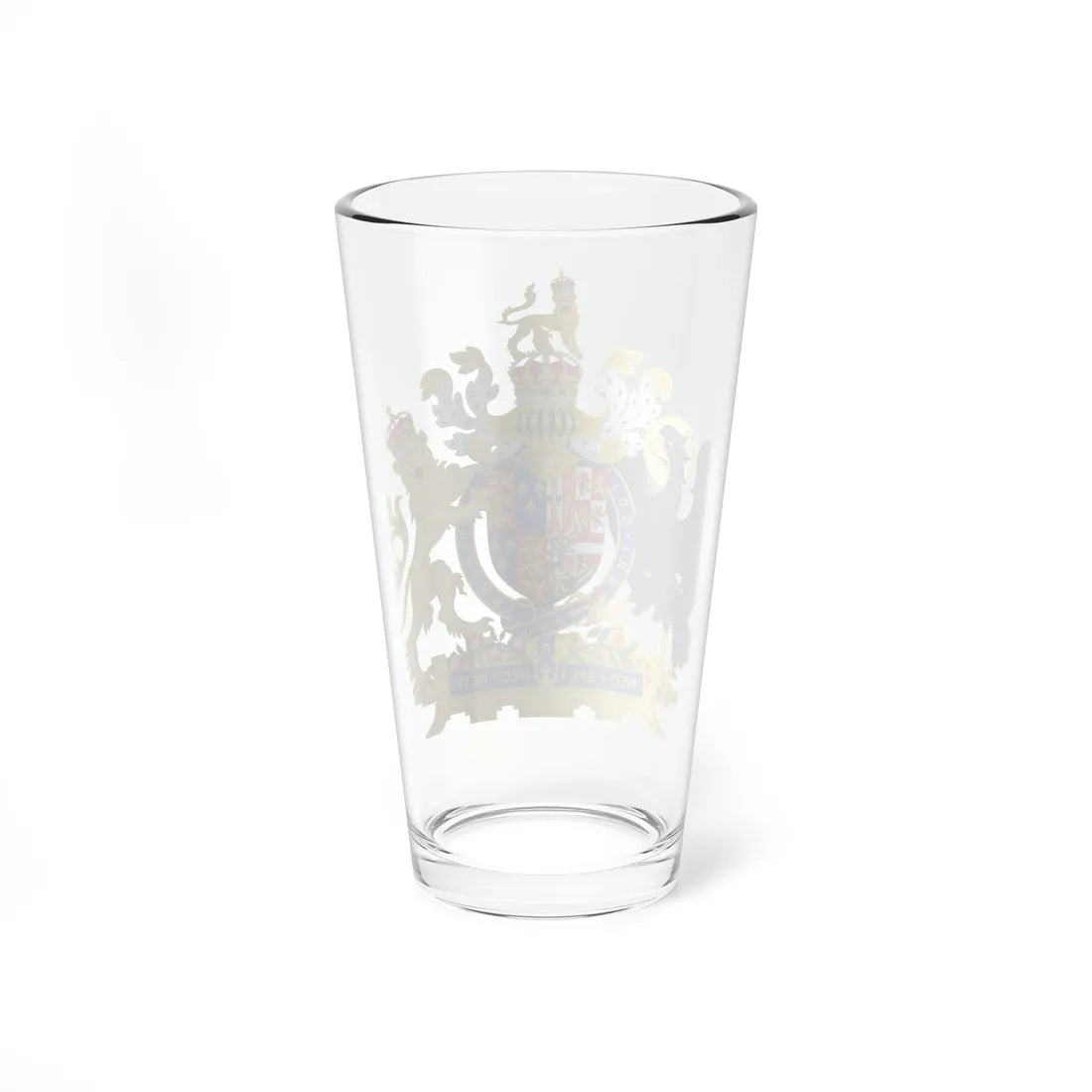 Coat of Arms of Philip II of Spain and Mary I of England 1554-1558 Variant 1 Shield 1 Motto 2 (England) (Coat of Arms) Pint Glass 16oz - Go Mug Yourself