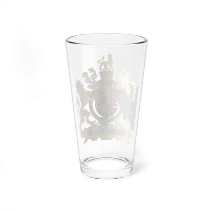 Coat of Arms of Philip II of Spain and Mary I of England 1554-1558 Variant 1 Shield 1 Motto 2 (England) (Coat of Arms) Pint Glass 16oz - Go Mug Yourself