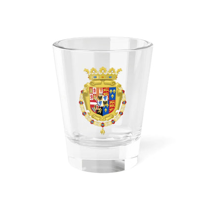 Coat of Arms of Philip II of Spain as Monarch of Milan 1554-1558 (Spain) (Coat of Arms) Shot Glass 1.5oz 1.5oz - Go Mug Yourself